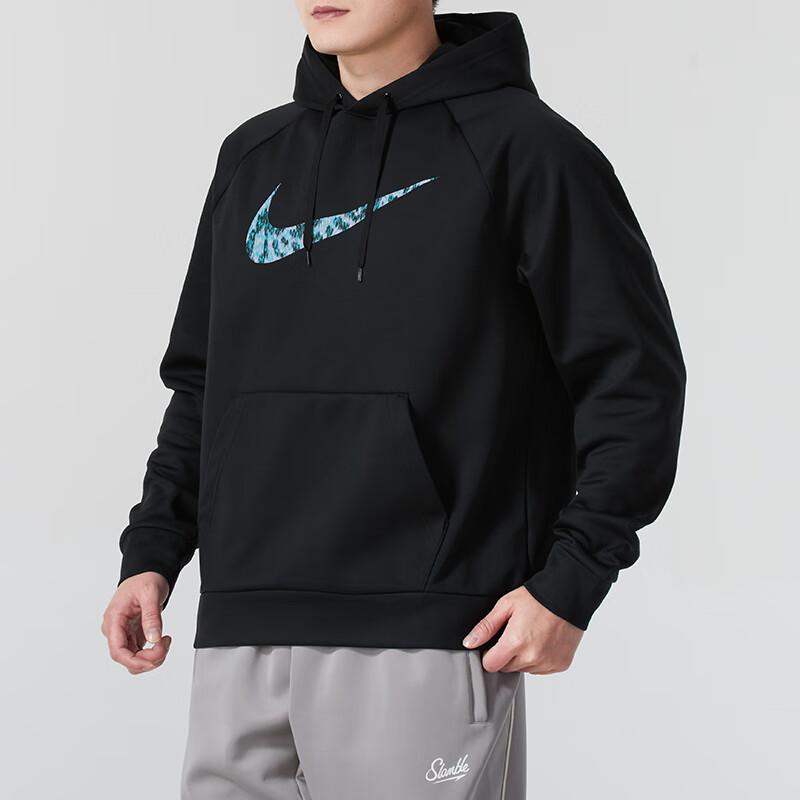 Nike FW24 Móda Pohodlná Všestranná Mikina z fleecu s kapucí Pánská mikina Černá HJ3109-010