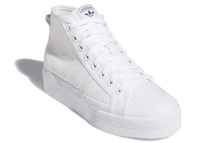 Nizza Wmns Adidas Originals Platform Mid 'Triple White' Donna FY2782