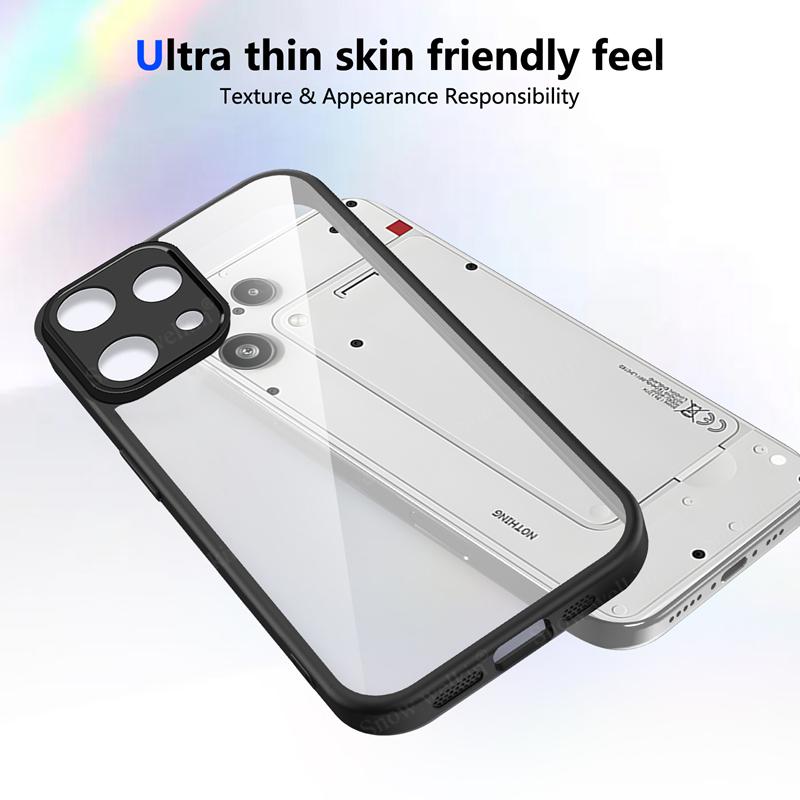 Transparent Silicone Case For Nothing Phone 3A Lite NothingPhone 3A Lite 3ALite Pro PC Back TPU Bumper Shockproof Phone Cover