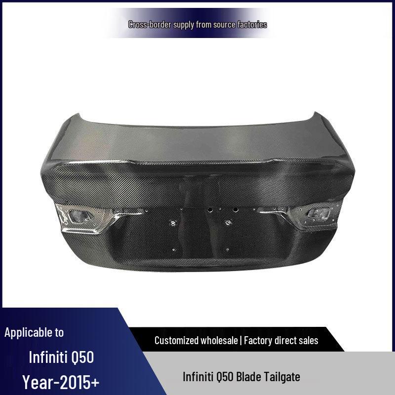Infiniti Q50 Carbon Fiber Rear Trunk Spoiler Cover