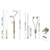 Fly Tying Tools Combo Kit Fly Tying Vise Bobbin Holder Threader Needle Whip Finisher Scissors