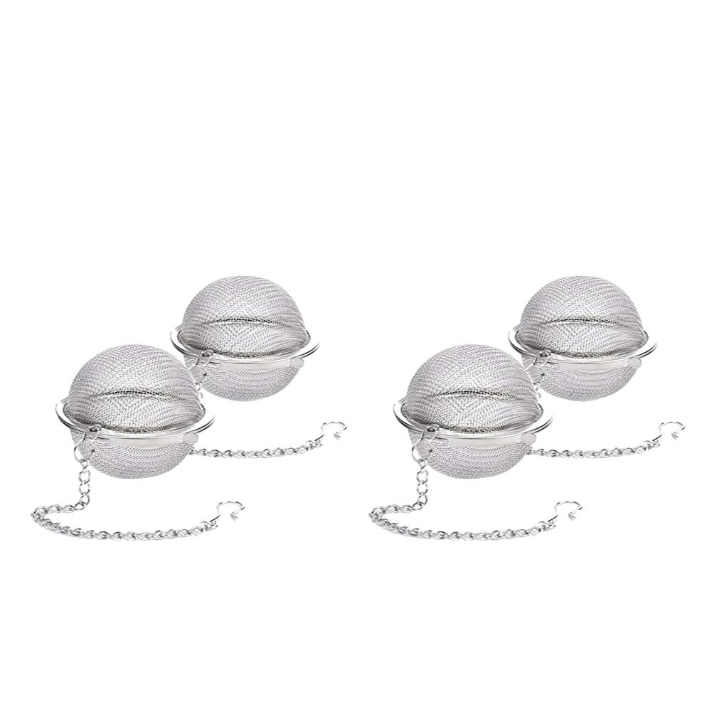 2-20Pcs Tea Infuser Stainless Steel Mesh Tea Ball Spacing Diffusion Ball Loose Leaf Tea Filter Kitchen Tools Loose Herbal Spices