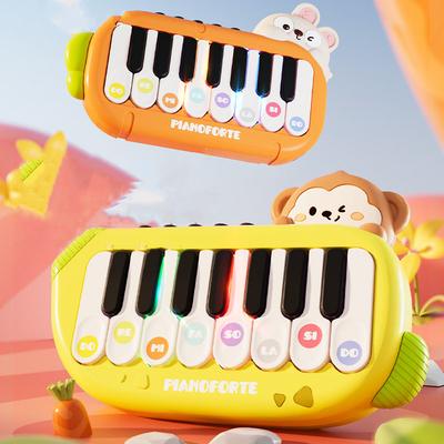 Çocuklar Çok Fonksiyonlu Cep Piyano Sevimli Evcil Hayvan Müzik Elektronik Piyano Bebek Oyuncakı Eğitici Erken Çocukluk Başlangıç Oyuncakları