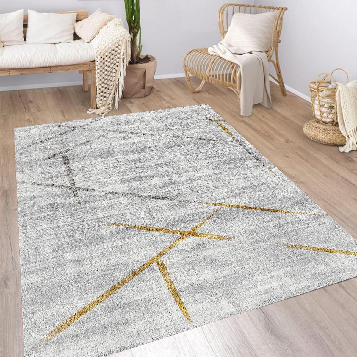 

Eliana Home Washable Printed Carpet LNA076-FNL349 50x80 серый