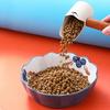 Cat Food Scoop Stainless Steel Pet Food Shovel with Wooden Handle Dog Feeding Scoop Multifunctional Deep Scoop for Kitchen Use