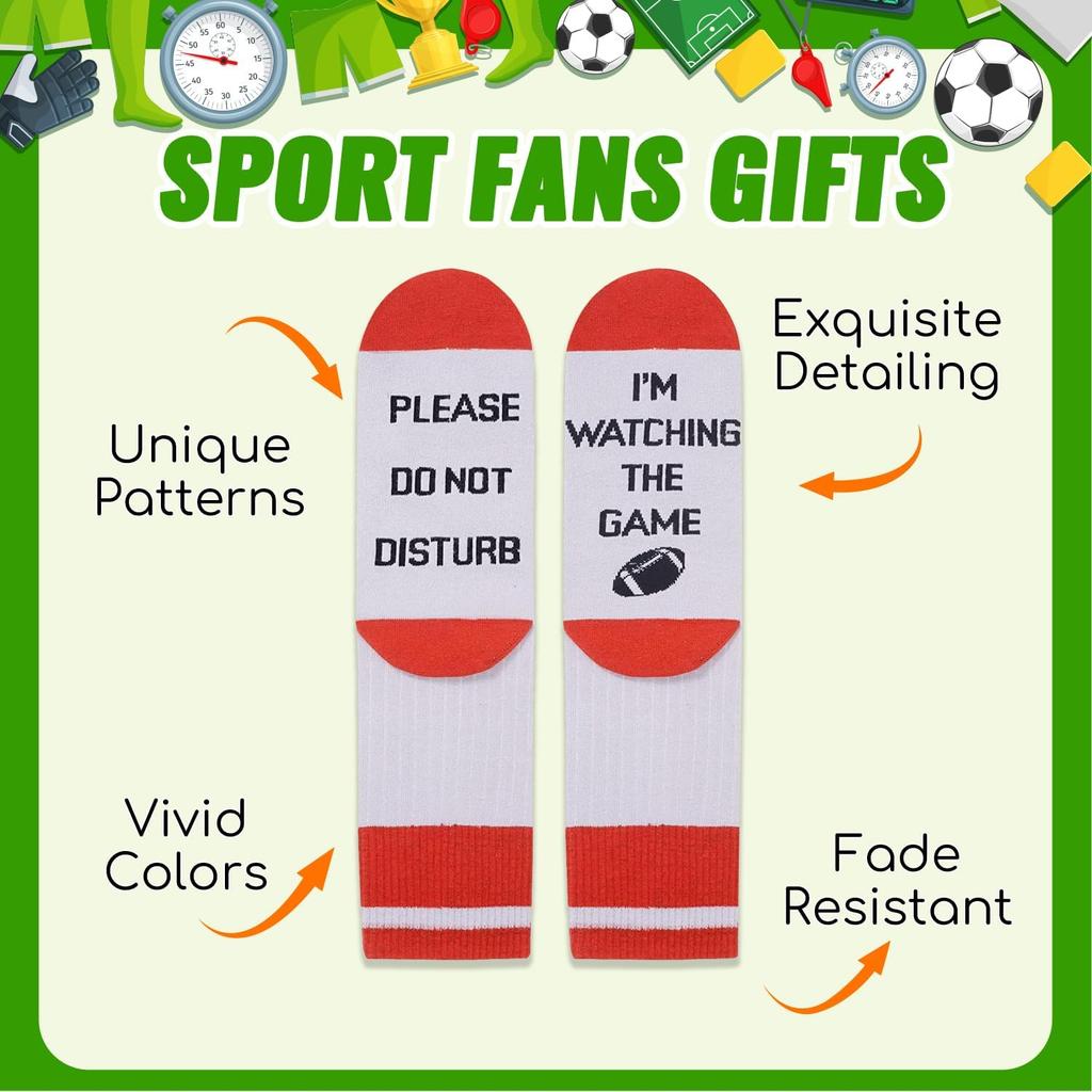 Zmart Men Women Sports Gifts - Softball Lifting Basketball Baseball Hockey Soccer Socks