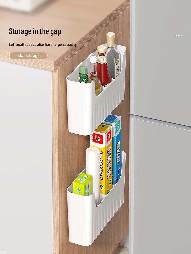Wall-Mounted Storage Box: Cling Film Holder & Bathroom Organizer