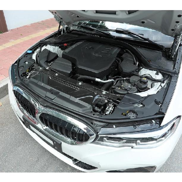 1 Pai Car Front Engine Compartment Protective Cover For BMW 3 Series G20 G28 2020 2021 2022 2023 Dustproof Headlight