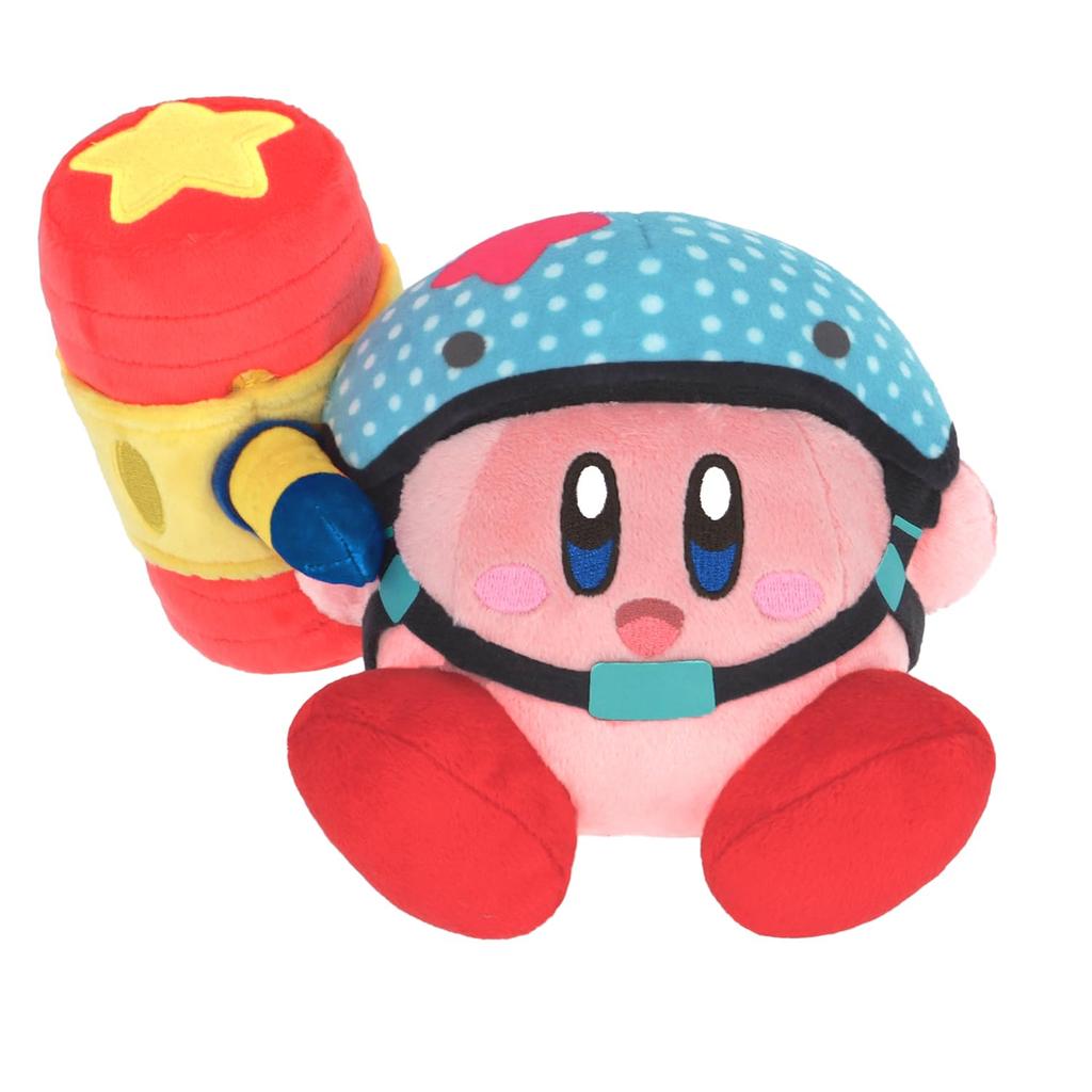 Sanei Boeki Kirby of the Stars Discovery Pico Pico Hammer Kirby (S) W18 x D14 x H11cm Plush Toy