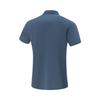 Li-Ning Comfortable Simple Solid Color Quick-Dry Versatile Fashion Short Sleeve Polo Shirt Men Tops Moonlight-Blue APLV287-8