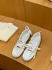 Mary Janes aus Rindsleder, einzelne Schuhe, Frühling und Sommer, neu, dünner Riemen, Ballerinas, flache Leder-Mesh-Freizeitschuhe, weich