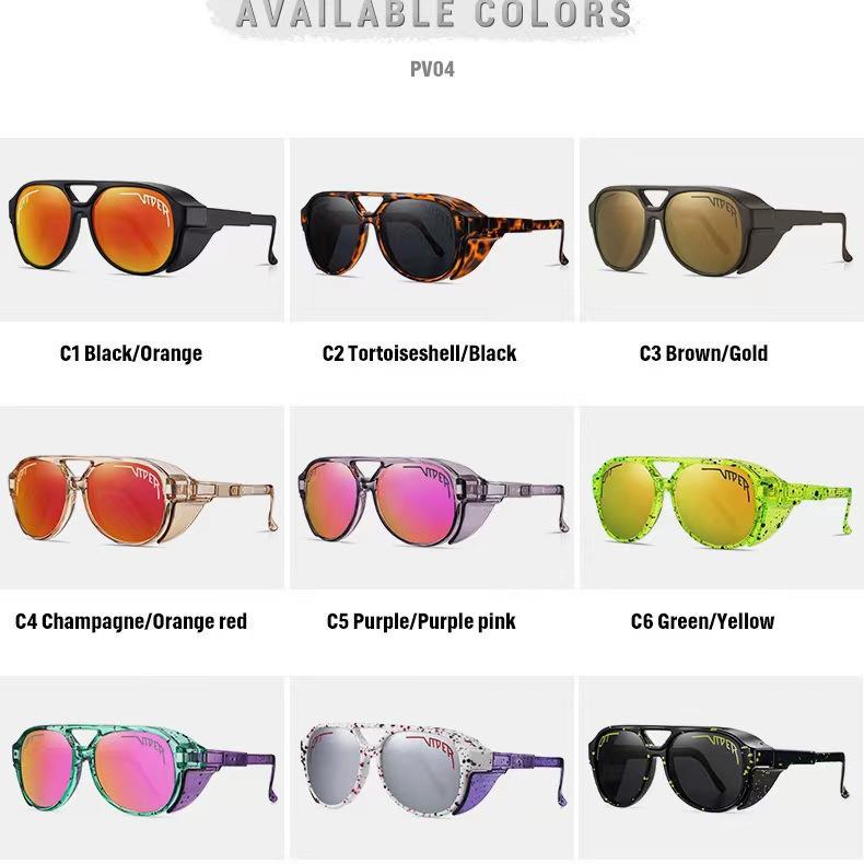 Pit Viper Polarized Windproof Cycling Sunglasses – European & American Outdoor Sports Style