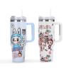Cartoon 40oz Auto-Becher Thermoisolierender Wasserbecher Edelstahl Thermosbecher Große Kapazität Auto-Becher