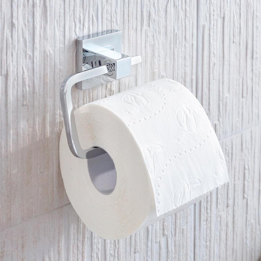 Tesa Deluxxe Robe Towel Hook Self-Adhesive Metal Chrome