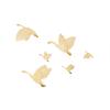 Nordic Wooden Goose Wall Decoration, Flying Birds Pasteable Wall Hanging Pendant Children's Room Wooden Wall Sticker Decoration