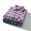 Mens Casual Plaid Long Sleeve Shirt Loose Fit Streetwear Style 2025