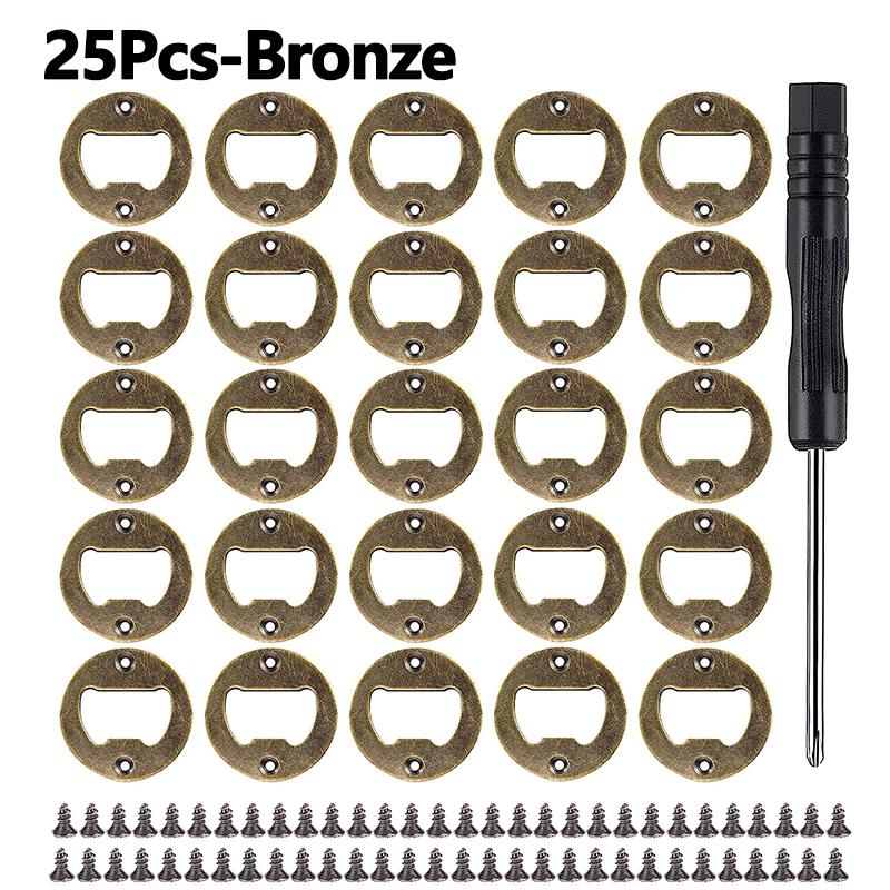 

50/25Pcs Diy Bottle Opener Insert Kits,Beer Bottle Opener Insert,Stainless Steel Hardware Parts Accessories For Resin Mold Set