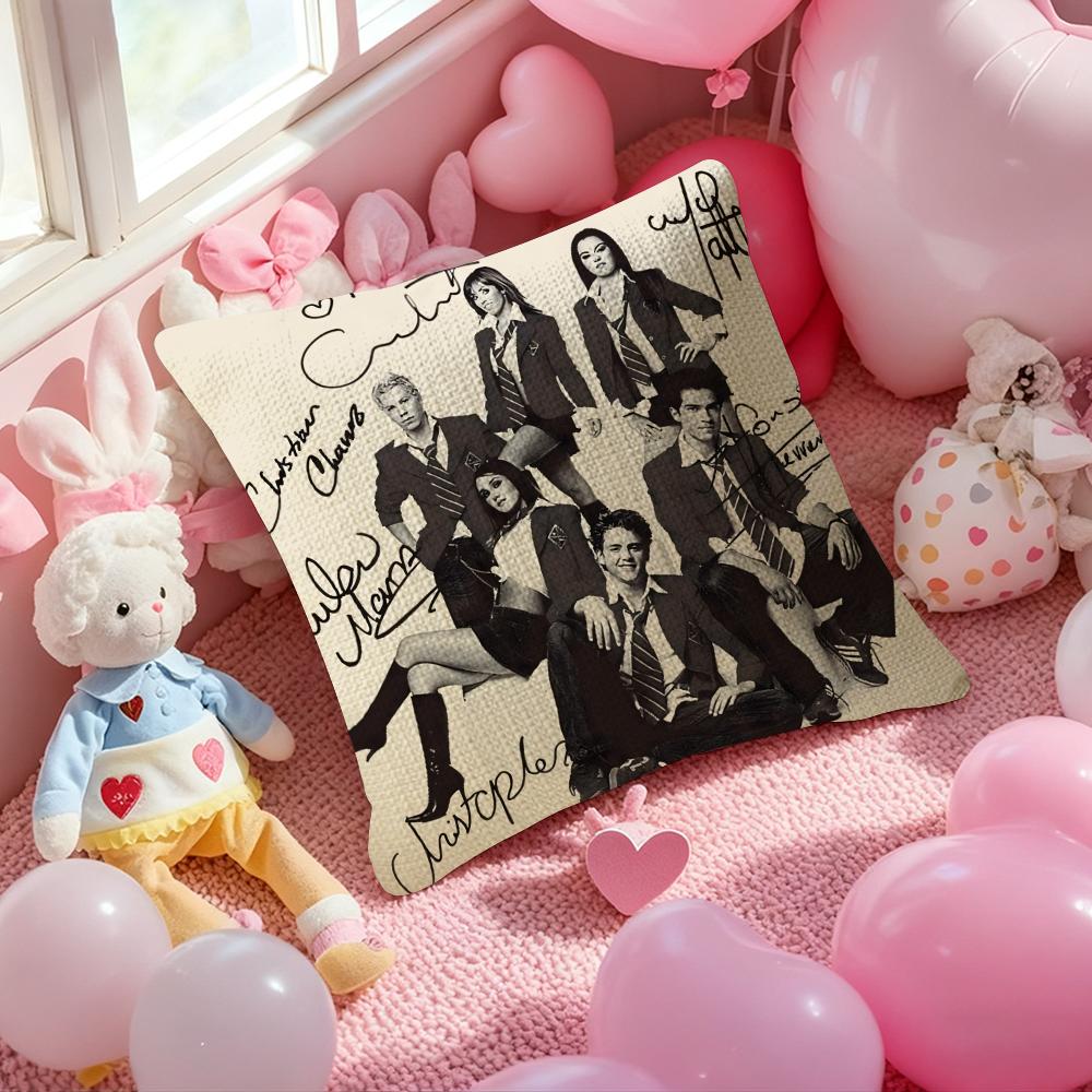 Band R-Rbd R-Rebelde Pillow Case Natural Linen Organic Fabric Double-Sided Printing Sofa Home Decor Gift Cushion Cover