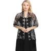 Women Evening Dress Wedding Shawl Solid Color Tassel Party Shawl Scarf Sequined Flower Chiffon Silky Scarf