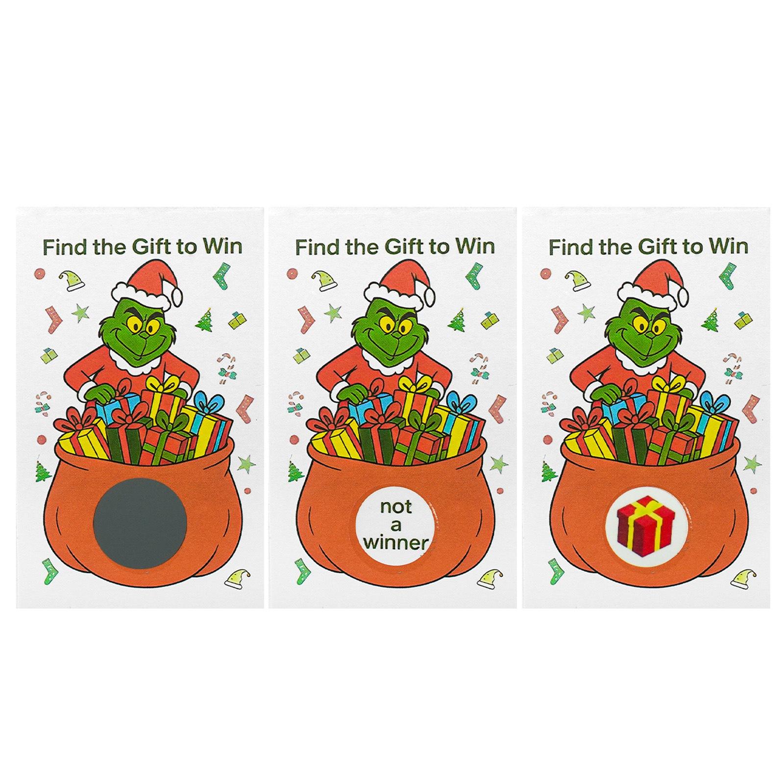 

40 Gift Vouchers, Gift Scratch Cards, Christmas Party Surprise Cards, DIY Party Props One Size білий