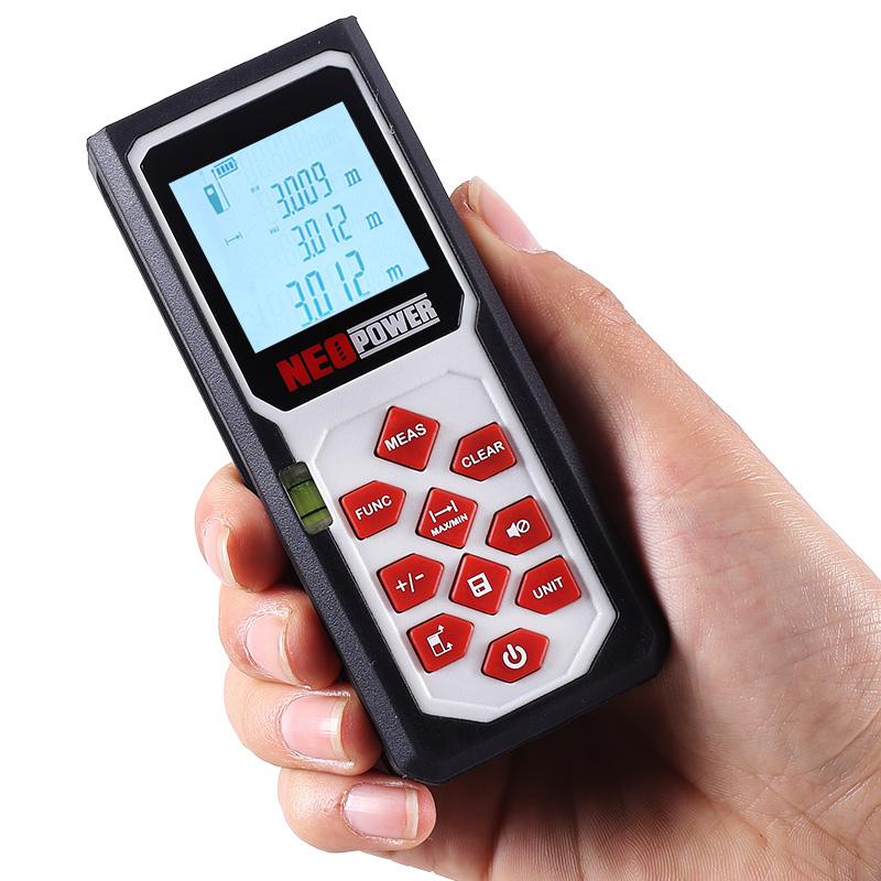 

Лазерный дальномер, инфракрасный высокоточный измерительный прибор, ручная электронная линейка, измерительный прибор для помещения, белый