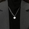 Wishing Bone Round Brand Necklace, Long Sweater Chain, Niche Design, Female Personality, Hoodie Chain, Female