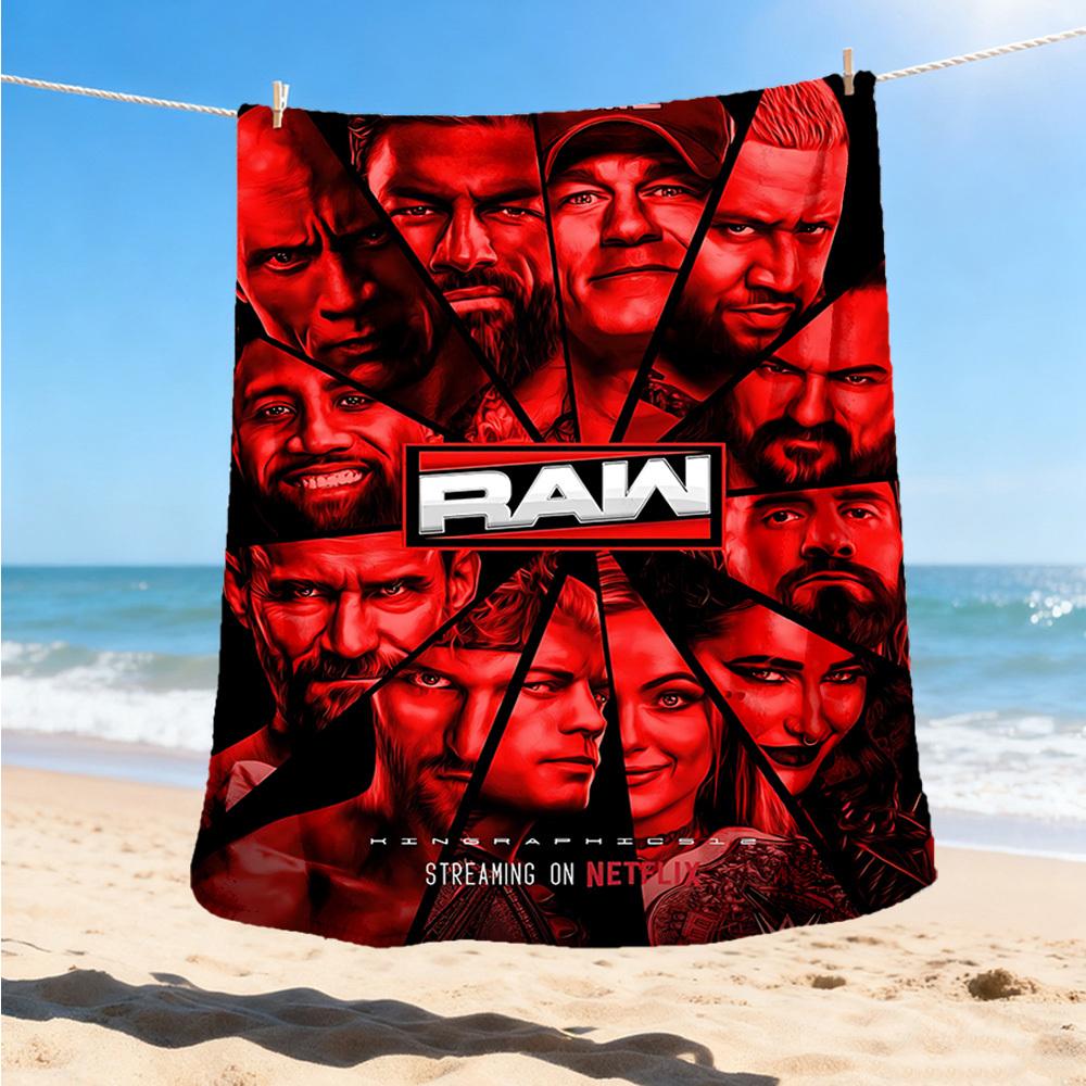 

1pc WWE Wrestlers Outdoor Flannel Throw Blanket Soft, Cozy, Warm All Season, Machine Washable, 80x120cm