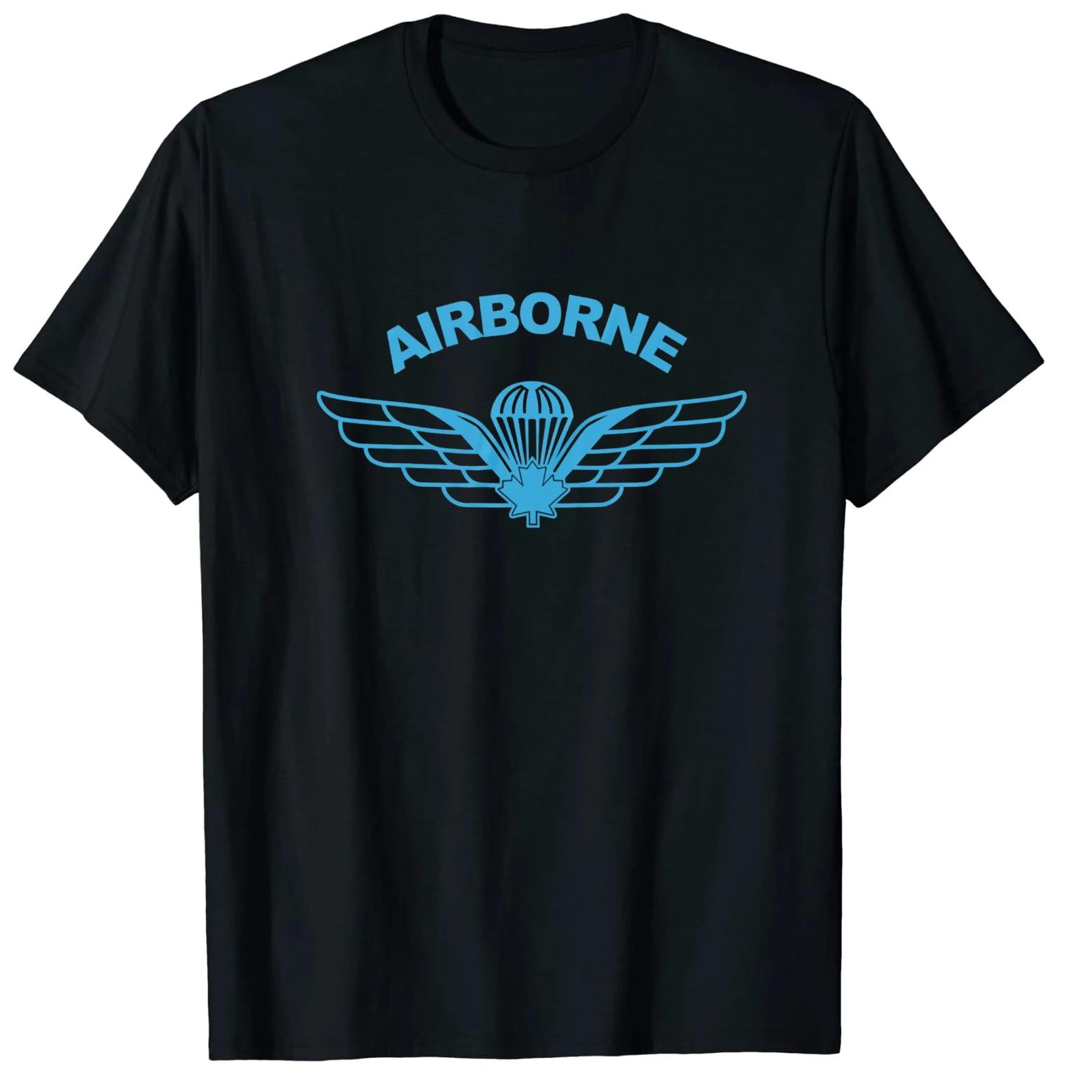 

Canadian Airborne Wings TShirt 100 Cotton ONeck Summer Short Sleeve Casual Mens Tshirt Size S3XL S