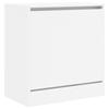 VidaXL Armoire à chaussures blanc 60x34x63,5 cm bois d'ingénierie 839938