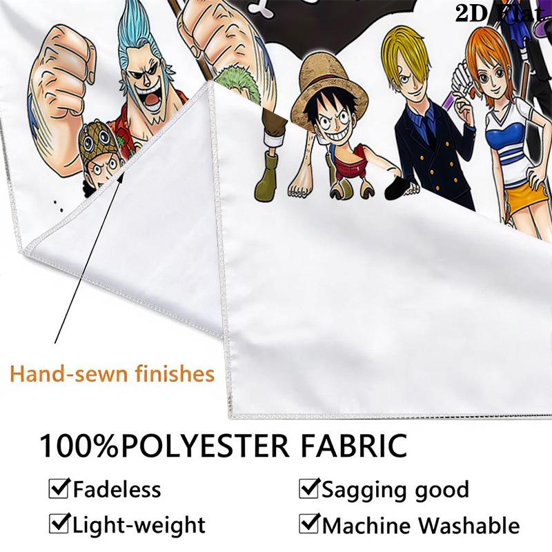 Anime One Piece Wall Tapestry Aesthetic Wall Hanging Printed Fabric Blanket Decorative Tapestries For Bedroom Living Room Home Decor