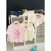 Girls Sweet Korean Style Fake Two Piece Lace Patchwork Short Sleeve T Shirt