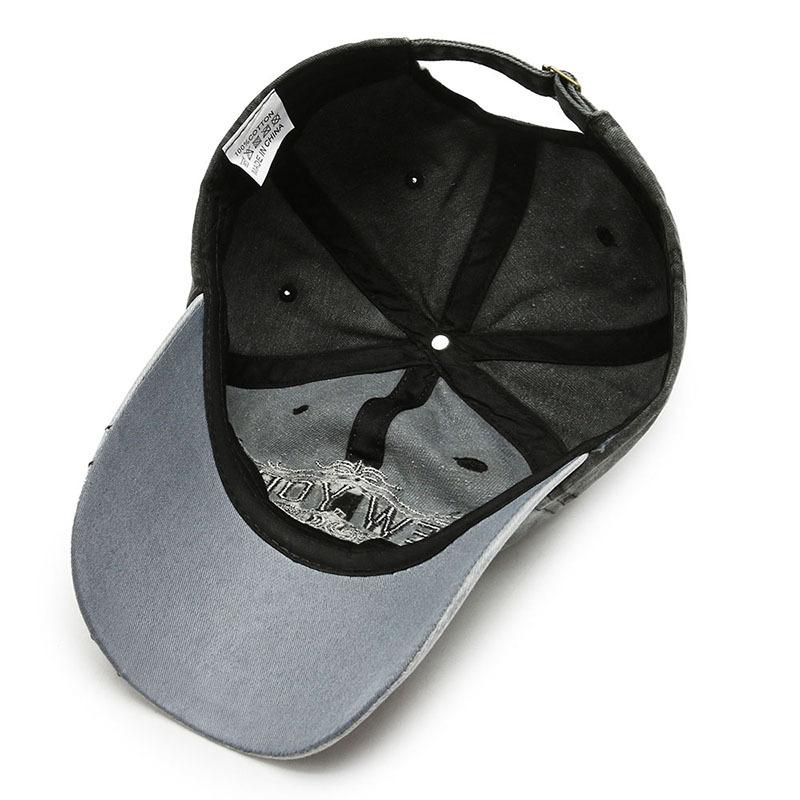 Retro Men's Baseball Cap Korean Version Instagram Trend Cap Washed Hat Outdoor Sports Female Visor Hat