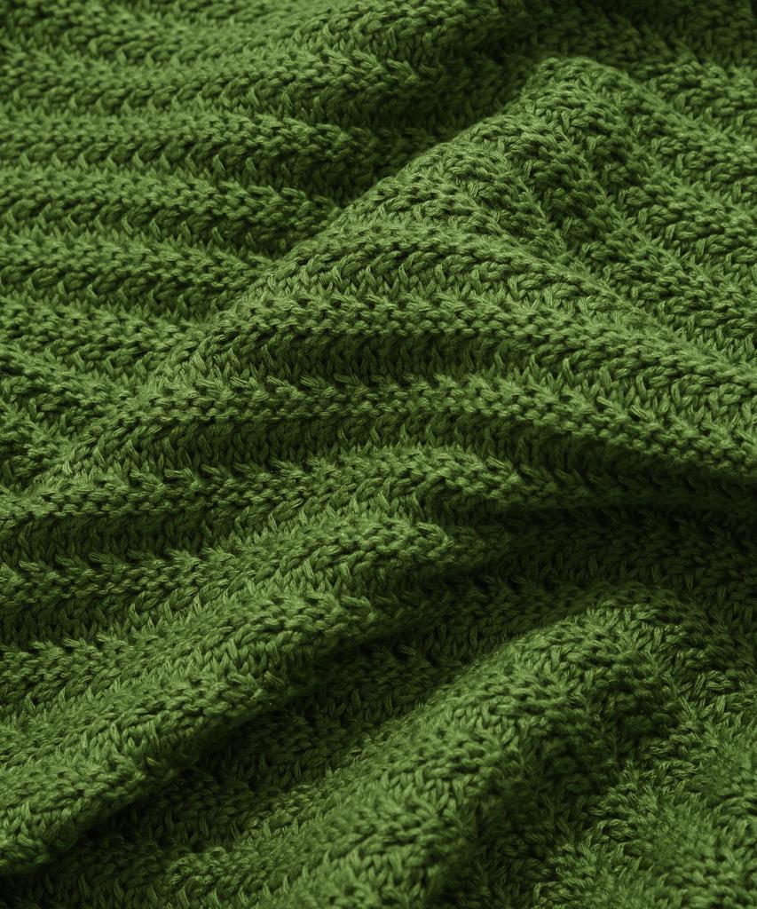 COVERNAT V-Neck Knit Vest Green