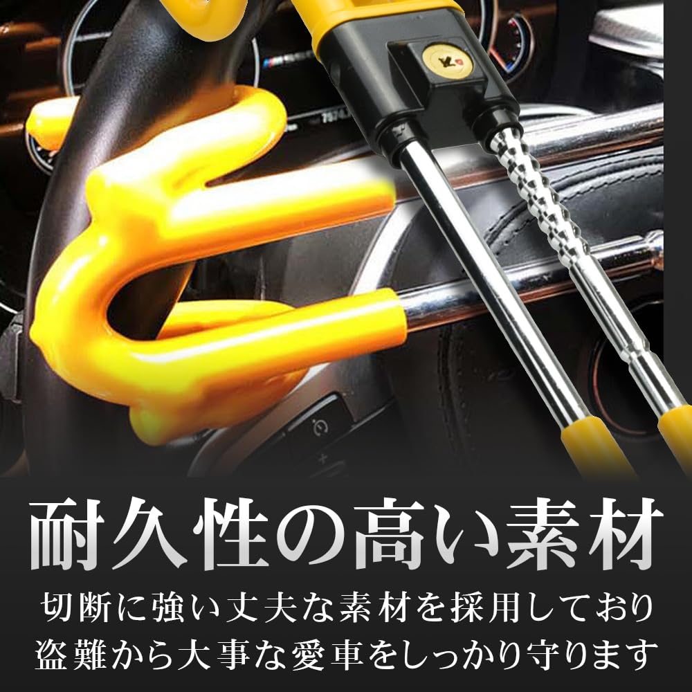 Novelia Steering Wheel Lock - Enhanced Security, Anti-Theft, Relay Attack Prevention, Versatile, High-Visibility, Simply Hook