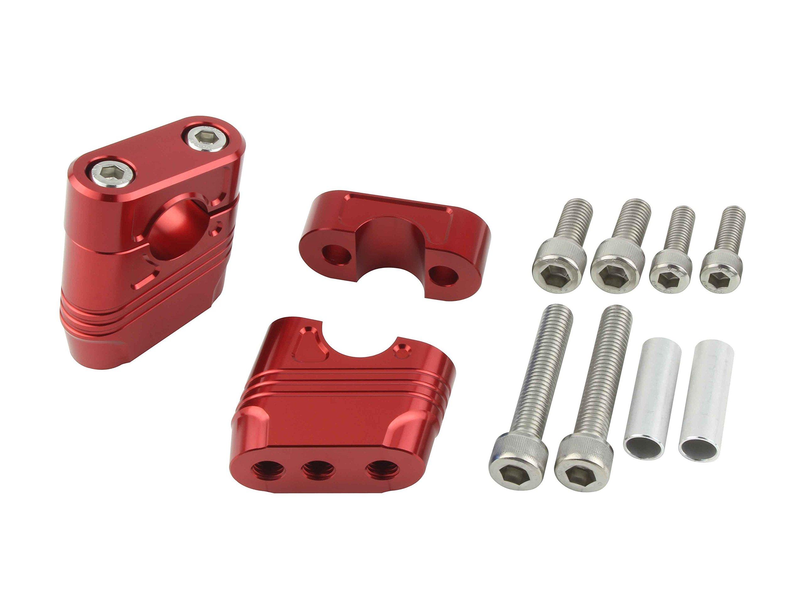 

POSH XJR 070052-02 Мотоциклетное оборудование Кронштейн для мускульной посадки Красный