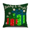 Christmas Tree Car Decoration Pillowcase Party Event Square Cushion Cover Linen Pillowcase