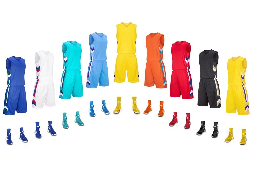 Breathable Sweat-Wicking Basketball Uniform Set for Adults & Children with Customizable Jerseys