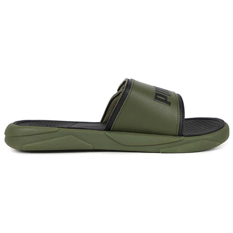 Puma Royalcat Comfort Breathable Slide Sandals Unisex Footwear Green 372280-19