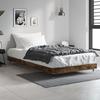 VidaXL Cadre de lit chêne fumé 100x200 cm bois d'ingénierie 832162