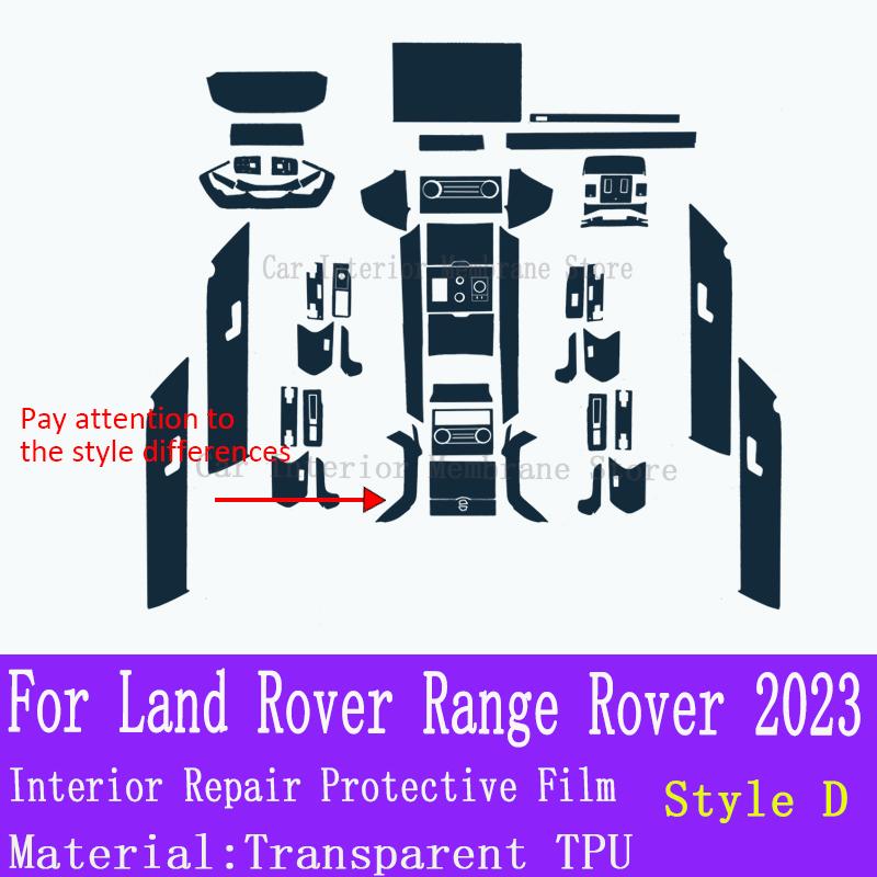 For Land Rover Range Rover   Car Gearbox Panel Film Dashboard Protective Sticker Interior Screen Anti-Scratch Accessories