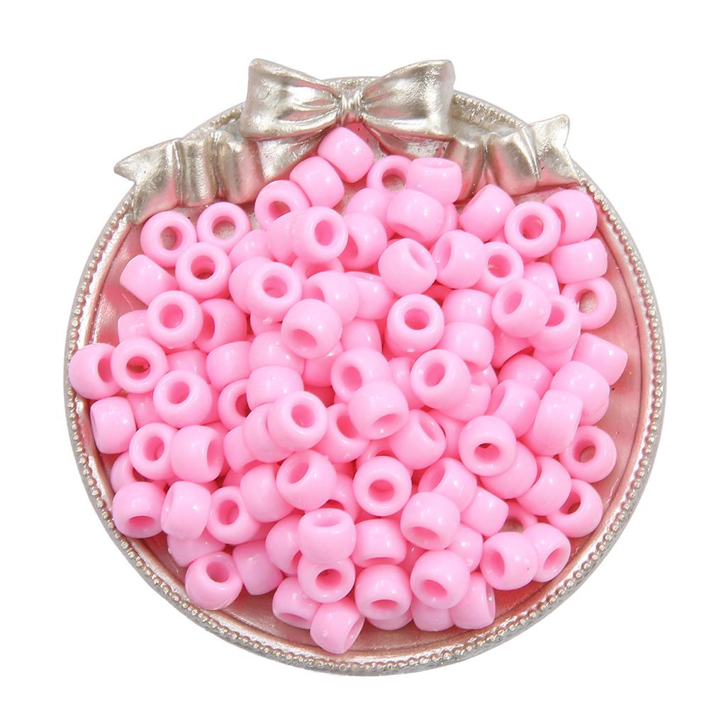 Handmade Bracelet Beads Acrylic Large Hole Barrel Beads Pony Beads Weaving Handmade Diy Bracelet Plastic Beads Jewelry Accessories Beads Loose Beads