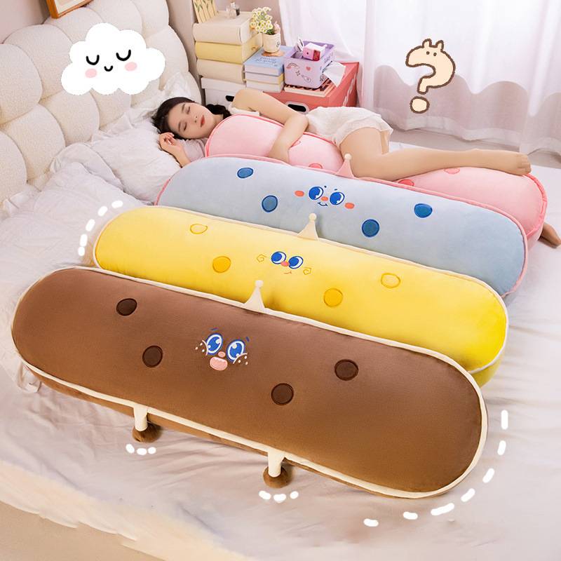 Long Dopamine Cheese Plush Toy Cute Cartoon Girl Sleeping Pillow Doll Cushion