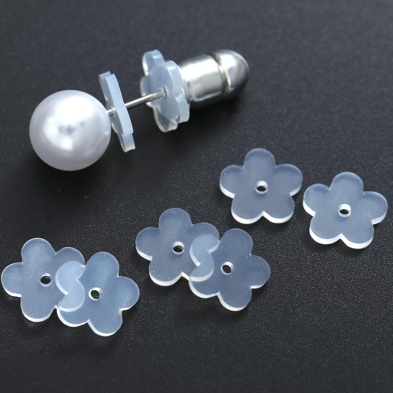 11pcs Earring Lobe Support Transparent Patch, Comfortable Silicone Earring Backrest, Anti-Drooping Earring Accessories
