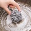 12pcs Heavy Duty Wire Steel Cleaning Ball Stainless Steel Dishwashing Balls Scrubbers Cleaner Kitchen Scrubbing Sponges Tools