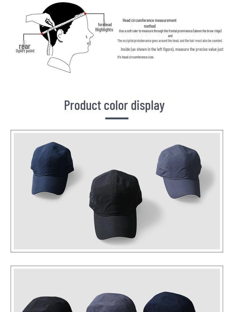 Men's Summer Sun Hat: Breathable, Lightweight Fishing and Casual Baseball Cap