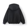 Girls' Textured Hooded Padded Jacket