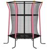Kids Trampoline Mini Bouncer with Enclosure Safety Net For Ages 3-10 Years - Pink