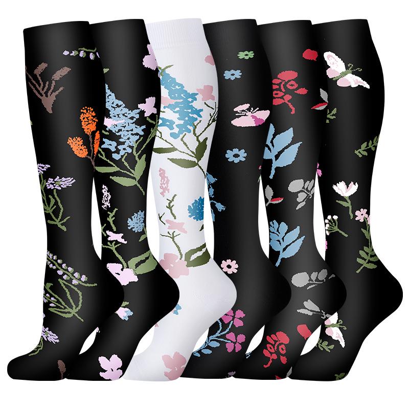 Cross-border Over-the-Knee Compression Yoga & Sport Socks Set