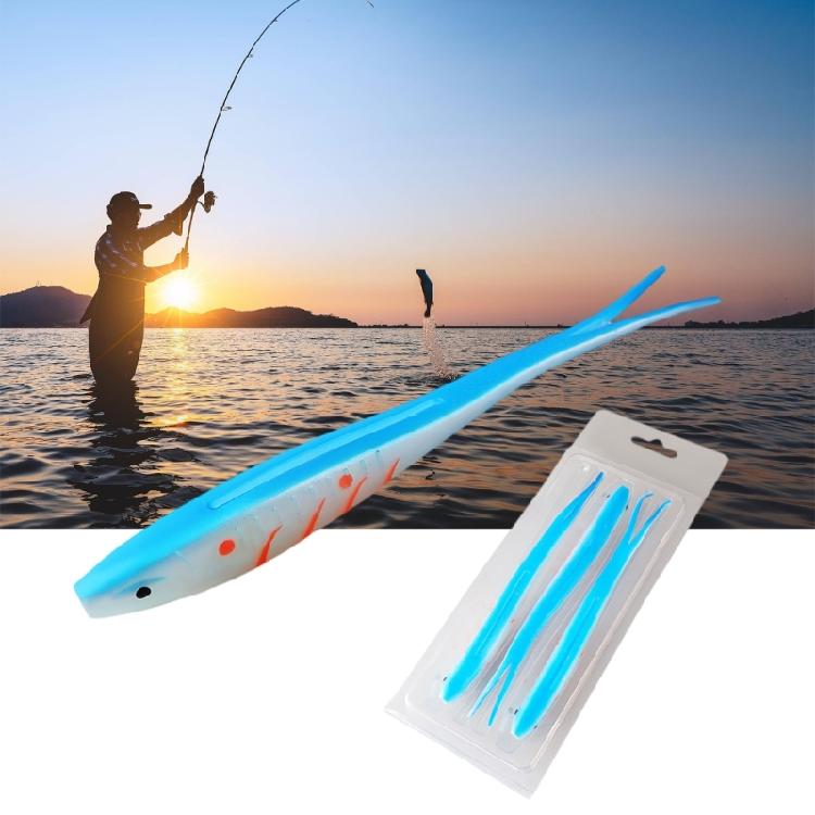 Soft Lure 17.5cm 18g Artificial Swimbait Forked Tail Fishing Lure Elastic Baits Fishing Tackle Accessories