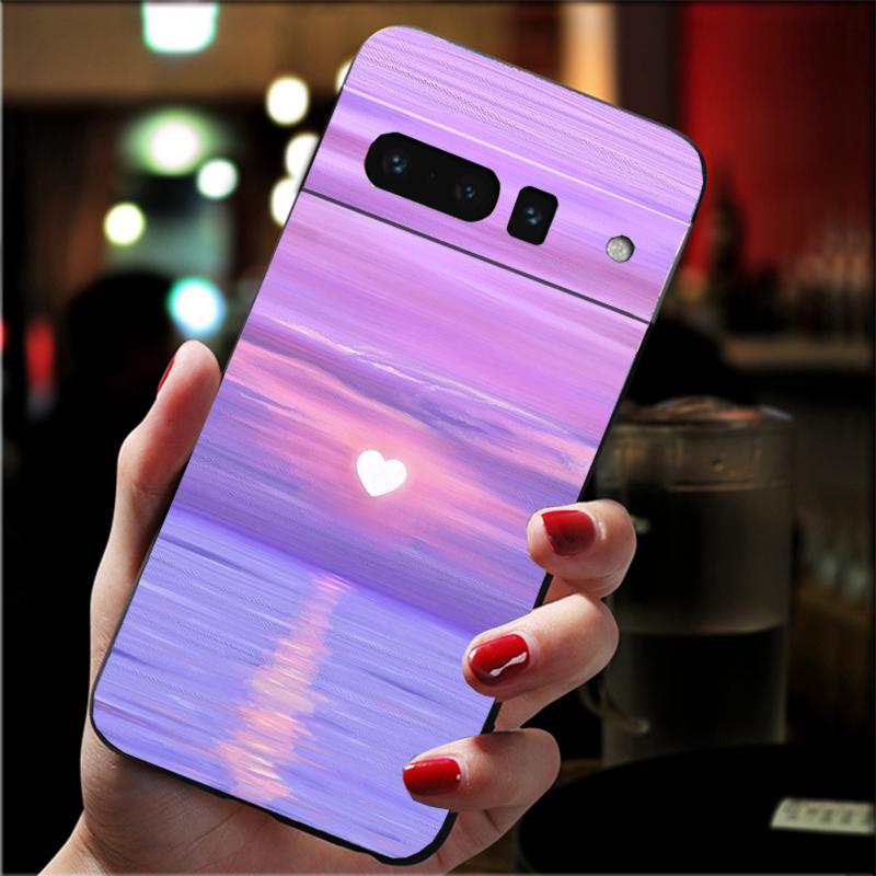 

Phone Case For Google Pixel 10 9 Pro XL 9A 8 7 6 Pro Pixel 8A 7A 6A Pixel 8 7 6 5 Purple Aesthtic Case Google Pixel 7a